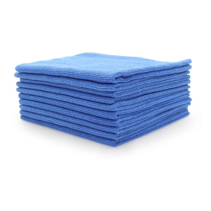 Premium Seamless Microfibre Buffing Fleece (Blue) 10 Pack